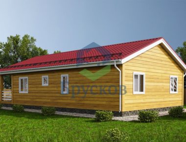 проекты одноэтажных домов из бруса